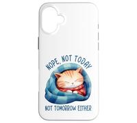 Custodia per iPhone 16 Plus No, non oggi, né domani, né gatto