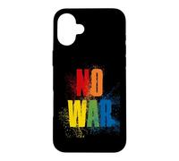 Custodia per iPhone 16 Plus NO WAR Stop War Peace
