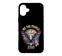 Custodia per iPhone 16 Plus Noi Il Popolo Christian Eagle America 250 Anni Una Nazione