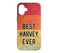 Custodia per iPhone 16 Plus Nome personalizzato Harvey I love Harvey Retro stile vintage