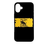 Custodia per iPhone 16 Plus Non calpestare noi Anarchico Gatto Nero Gadsden Parodia