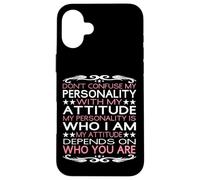 Custodia per iPhone 16 Plus Non confondere la mia personalità con il mio atteggiamento sarcastico