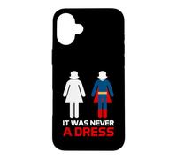 Custodia per iPhone 16 Plus Non è mai stato un vestito da donna, supereroe, Girl Power