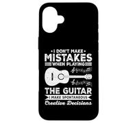 Custodia per iPhone 16 Plus Non faccio errori quando suona il chitarrista