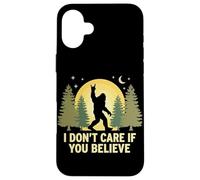 Custodia per iPhone 16 Plus Non mi importa se credi a Bigfoot Rock sulla foresta di Sasquatch