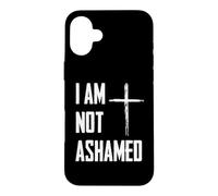 Custodia per iPhone 16 Plus Non mi vergogno di Gesù Cristo Versetto della Bibbia