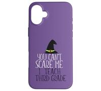 Custodia per iPhone 16 Plus NON PUOI SCARE ME Insegno Meme di Halloween di terza elementare