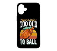 Custodia per iPhone 16 Plus Non sei mai troppo vecchio per ballare basket festa di pensionamento