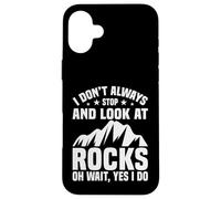 Custodia per iPhone 16 Plus Non smetto sempre di guardare le rocce geologo