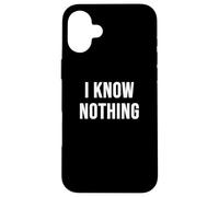 Custodia per iPhone 16 Plus Non so niente