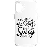 Custodia per iPhone 16 Plus Non sono un disastro, sono un disastro piccante Mamma Papà