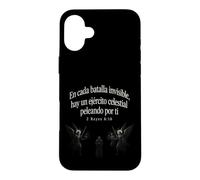 Custodia per iPhone 16 Plus Non temere l'esercito del cielo è con te 2 re 6:16 Spagnolo