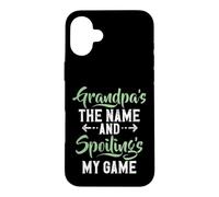 Custodia per iPhone 16 Plus Nonno è il nome e Spoiling is my Game New Grandpa