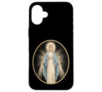 Custodia per iPhone 16 Plus Nostra Signora della Grazia Vergine Cattolica Maria Arte devozionale