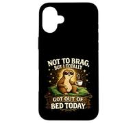 Custodia per iPhone 16 Plus Not To Brag But I Totally Got Out Of Bed Today Lazy Sloth