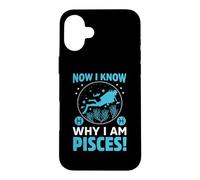 Custodia per iPhone 16 Plus Now I known Why I Am Pisces Scuba Dive Diver Diving