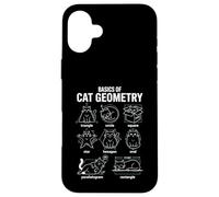Custodia per iPhone 16 Plus Nozioni di base della geometria del gatto Insegnante di matematica di ritorno