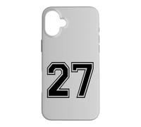 Custodia per iPhone 16 Plus Numero Venti Sette #27 Uniforme Squadra Sportiva Compleanno 27