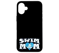 Custodia per iPhone 16 Plus Nuotatore d'acqua a forma di cuore per piscina nuoto e immersioni