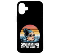 Custodia per iPhone 16 Plus Nuoto Solo un altro giro Nuoto Atleta Allenamento