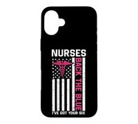 Custodia per iPhone 16 Plus Nurse Back The Blue I've Got Your Six American Flag