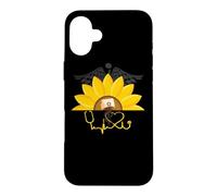Custodia per iPhone 16 Plus Nurse Gifts - Girasole Nurses Heartbeat Nursing RN Day