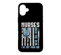 Custodia per iPhone 16 Plus Nurses Back The Blue I've Got Your Six - Nurse Show Support