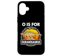 Custodia per iPhone 16 Plus O è per Ouranosaurus Dinosaurs Alphabe per amante dei