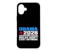 Custodia per iPhone 16 Plus Obama 2028 Since Rules Don't Exist Anymore