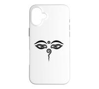 Custodia per iPhone 16 Plus Occhi di Buddha Compassione Buddismo Meditazione Zen Religione