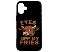 Custodia per iPhone 16 Plus Occhi fuori dalle mie patatine fritte - Angry B