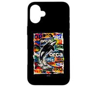 Custodia per iPhone 16 Plus Oceano Orca con onde marine fauna selvatica orca design