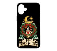 Custodia per iPhone 16 Plus OH HOLY NIGHT SHIFT Maglietta per Lavoratori Notturni