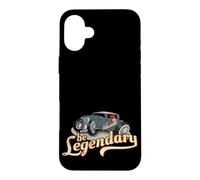 Custodia per iPhone 16 Plus Oldtimer disegno Hot Rod Rockabilly