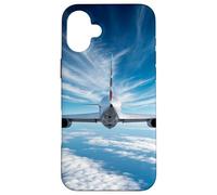 Custodia per iPhone 16 Plus Oltre l'orizzonte: aereo da dietro