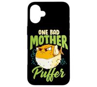 Custodia per iPhone 16 Plus One Bad Mother Puffer Hilarious & Cute Puffer Fish