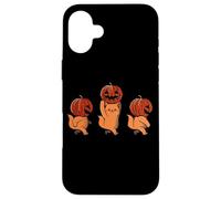 Custodia per iPhone 16 Plus one two three Cute Kittens Pumpkin Halloween Spooky vintage