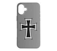 Custodia per iPhone 16 Plus ORDINE TEUTONIC EMBLEMA CROCE CAVALIERI TEUTONICI CROCIATE
