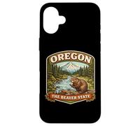 Custodia per iPhone 16 Plus Oregon The Beaver State Souvenir Memorabilia Visitatore orgoglioso
