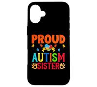 Custodia per iPhone 16 Plus Orgoglioso Autismo Sorelle Sista Sis Autistico Donne Fratelli Ragazze