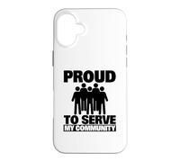Custodia per iPhone 16 Plus Orgoglioso di servire il volontario della mia comunità