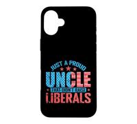 Custodia per iPhone 16 Plus Orgoglioso zio conservatore anti-liberale