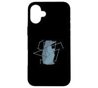 Custodia per iPhone 16 Plus Origami Penguin come fresco Forma