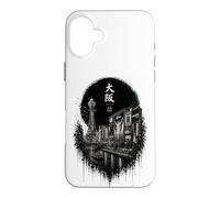 Custodia per iPhone 16 Plus Osaka Japan Travel Heritage Simbologia giapponese