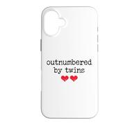 Custodia per iPhone 16 Plus Outnumbered By Twins Boys Girls Dad Soon to Be Mom Pregnancy