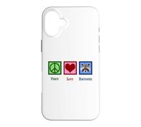 Custodia per iPhone 16 Plus Pace Amore Procioni Carino Procione
