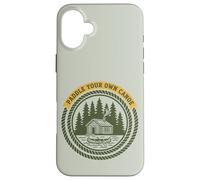 Custodia per iPhone 16 Plus Paddle Your Own Canoa Retro Cabin Outdoor