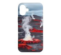 Custodia per iPhone 16 Plus Paesaggio geotermico dello sfiato del vapore delle pianure vulcaniche islandesi