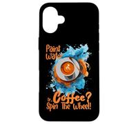 Custodia per iPhone 16 Plus PAINT WATER OR COFFEE SPIN THE WHEEL