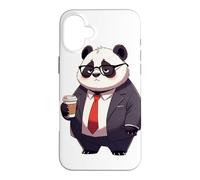 Custodia per iPhone 16 Plus Panda del lunedì mattina